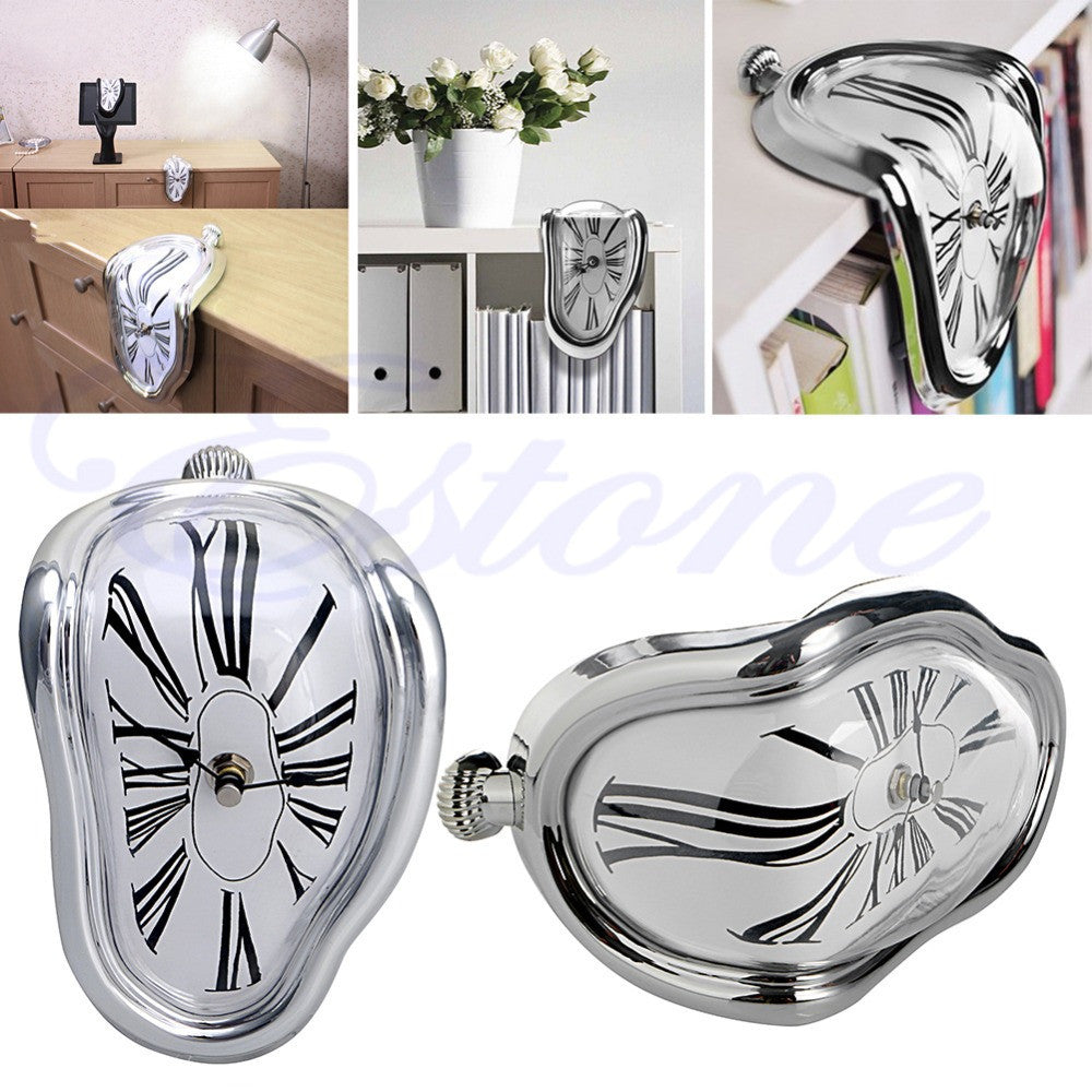 Novelty Salvador Style Hanging Clock Surrealist Irregular Melting Wall Clock-Dollar Bargains Online Shopping Australia