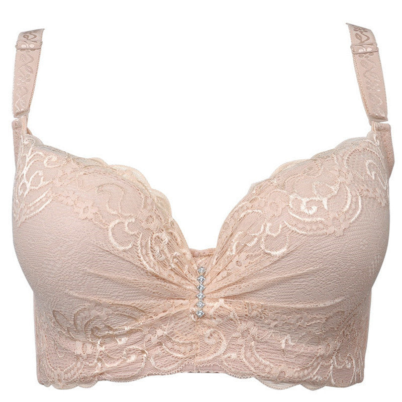 Large size bra cup thin section adjustable gather side underwear-Dollar Bargains Online Shopping Australia