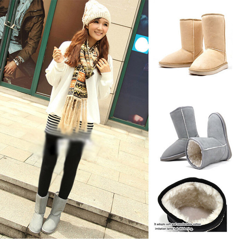 Fashion Women Winter Snow Boots Warm Mid-calf Boots Winter Soft Shoes Flat Shoes platform boots female sapato feminino RD871406-Dollar Bargains Online Shopping Australia