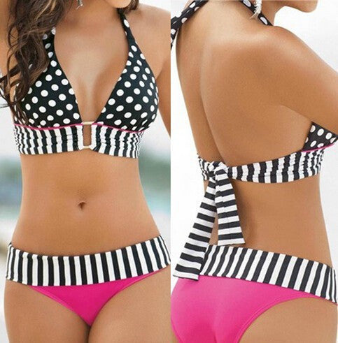 Retro Swimwear bikinis women push up bikini bathing suit women high waist swimsuit biquines biquini bathing suit women - CelebritystyleFashion.com.au online clothing shop australia