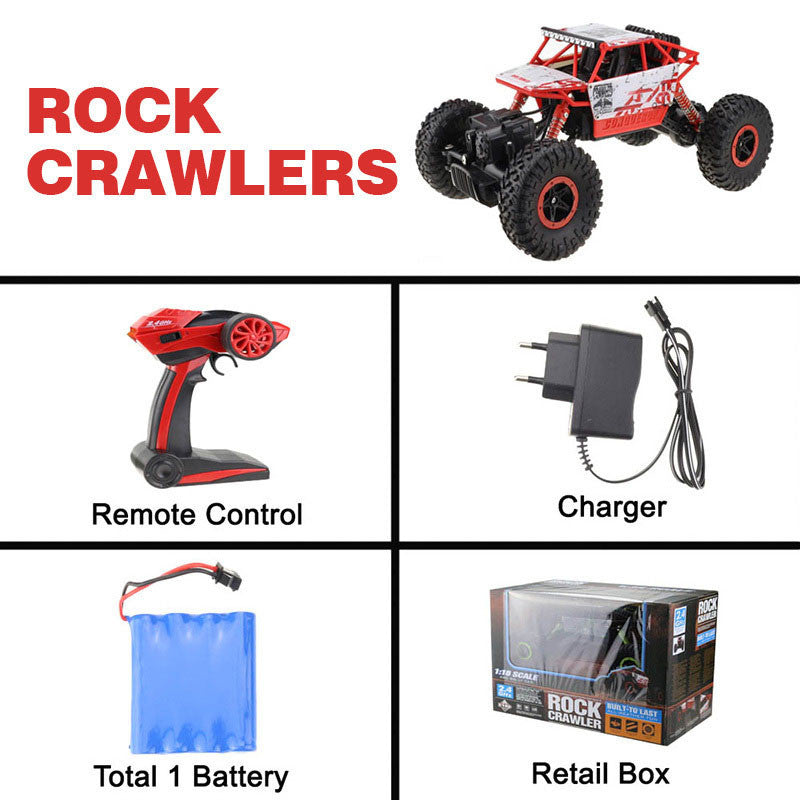 RC Car 4WD Rock Crawlers 4x4 Driving Car Double Motors Drive Bigfoot Car Remote Control Model Off-Road Vehicle Toy-Dollar Bargains Online Shopping Australia