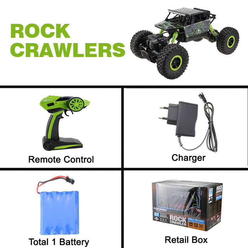 RC Car 4WD Rock Crawlers 4x4 Driving Car Double Motors Drive Bigfoot Car Remote Control Model Off-Road Vehicle Toy-Dollar Bargains Online Shopping Australia