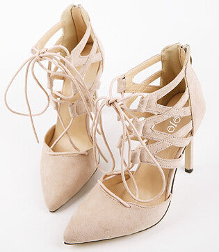 Women Pumps Sexy Pointed Toe High Heels Lace up Heels Pumps Women Shoes Wedding Shoes-Dollar Bargains Online Shopping Australia