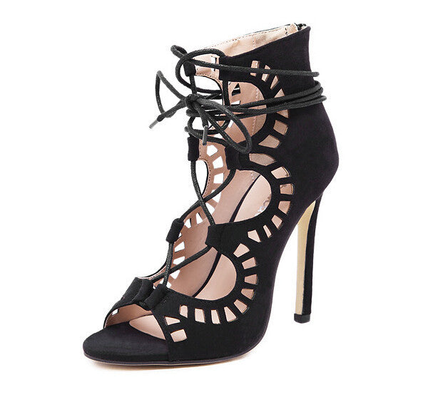 Women Pumps Sexy Pointed Toe High Heels Lace up Heels Pumps Women Shoes Wedding Shoes-Dollar Bargains Online Shopping Australia