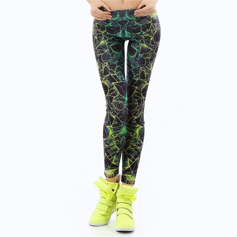 Living Dead Fashion Women leggings 3D Printed color legins Ray fluorescence leggins pant legging for Woman-Dollar Bargains Online Shopping Australia