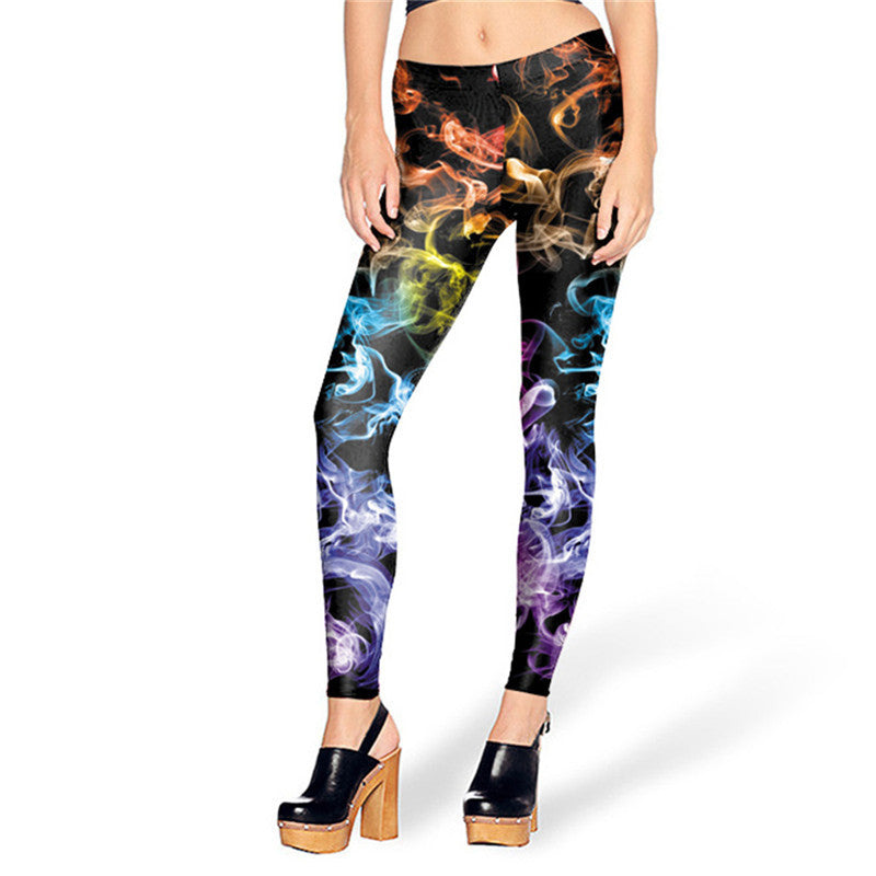 Living Dead Fashion Women leggings 3D Printed color legins Ray fluorescence leggins pant legging for Woman-Dollar Bargains Online Shopping Australia