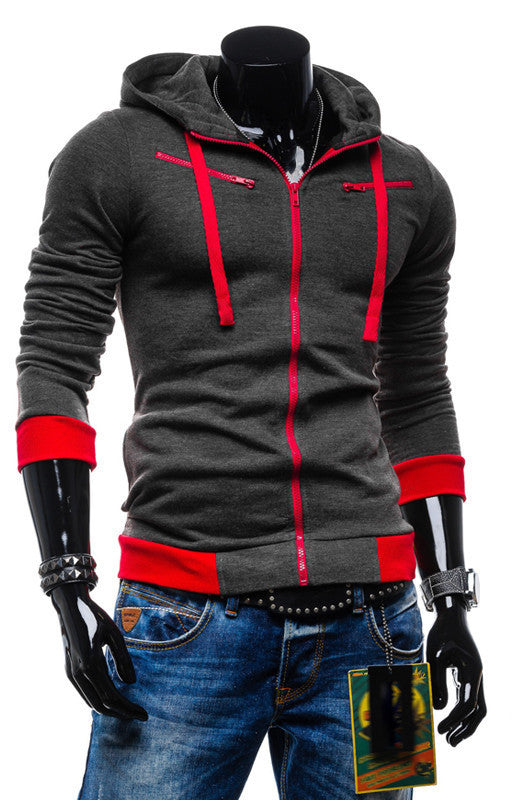 Autumn Cardigan Men Hoodies Jacket Brand Clothing Fashion Hoodies Man Casual Slim Hoody Sweatshirt Sportswear Zipper Hoodie-Dollar Bargains Online Shopping Australia