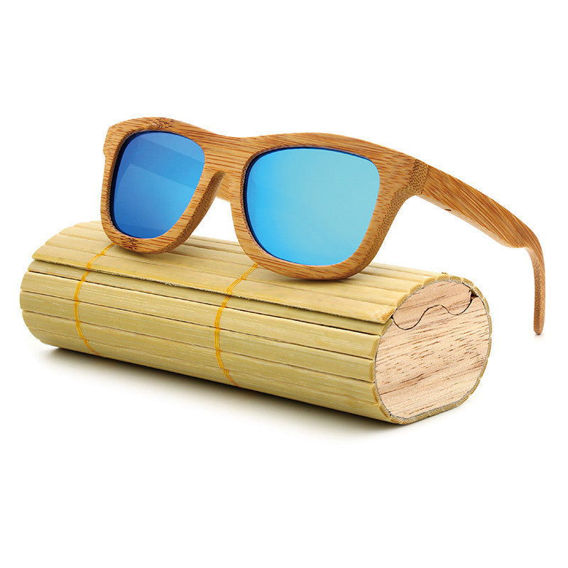 New fashion Products Men Women Glass Bamboo Sunglasses au Retro Vintage Wood Lens Wooden Frame Handmade - CelebritystyleFashion.com.au online clothing shop australia