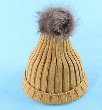 Women Spring Winter Hats Beanies Knitted Cap Crochet Hat Rabbit Fur Ear Protect Casual Cap-Dollar Bargains Online Shopping Australia