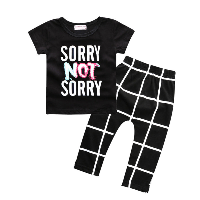 Baby boys t-shirt + long pants 2Pieces baby clothes children tracksuit summer baby girls clothing set roupa infantil menina-Dollar Bargains Online Shopping Australia