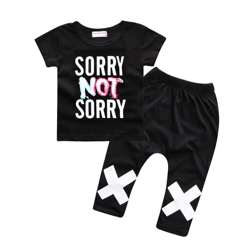 Baby boys t-shirt + long pants 2Pieces baby clothes children tracksuit summer baby girls clothing set roupa infantil menina-Dollar Bargains Online Shopping Australia