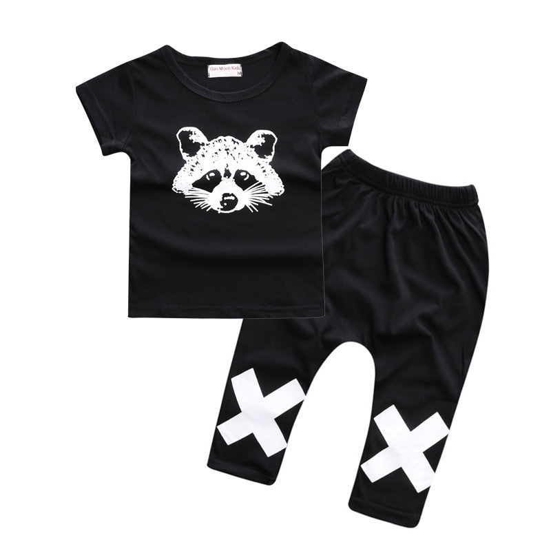 Baby boys t-shirt + long pants 2Pieces baby clothes children tracksuit summer baby girls clothing set roupa infantil menina-Dollar Bargains Online Shopping Australia
