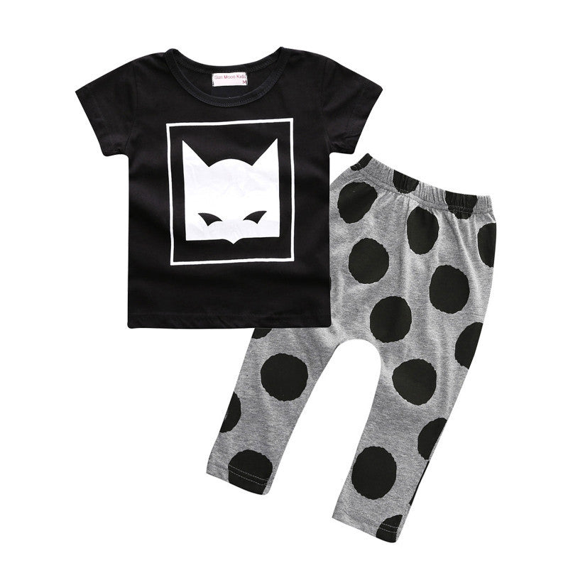 Baby boys t-shirt + long pants 2Pieces baby clothes children tracksuit summer baby girls clothing set roupa infantil menina-Dollar Bargains Online Shopping Australia