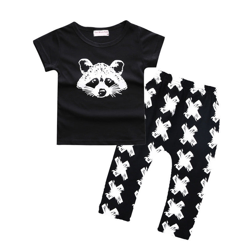 Baby boys t-shirt + long pants 2Pieces baby clothes children tracksuit summer baby girls clothing set roupa infantil menina-Dollar Bargains Online Shopping Australia
