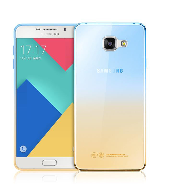 Fashion Soft TPU Gradient Color Back Cover Case for Samsung Galaxy A3 A5 A7 J1 J3 J5 J7 S3 S4 S5 S6 S7 Edge Grand Prime-Dollar Bargains Online Shopping Australia
