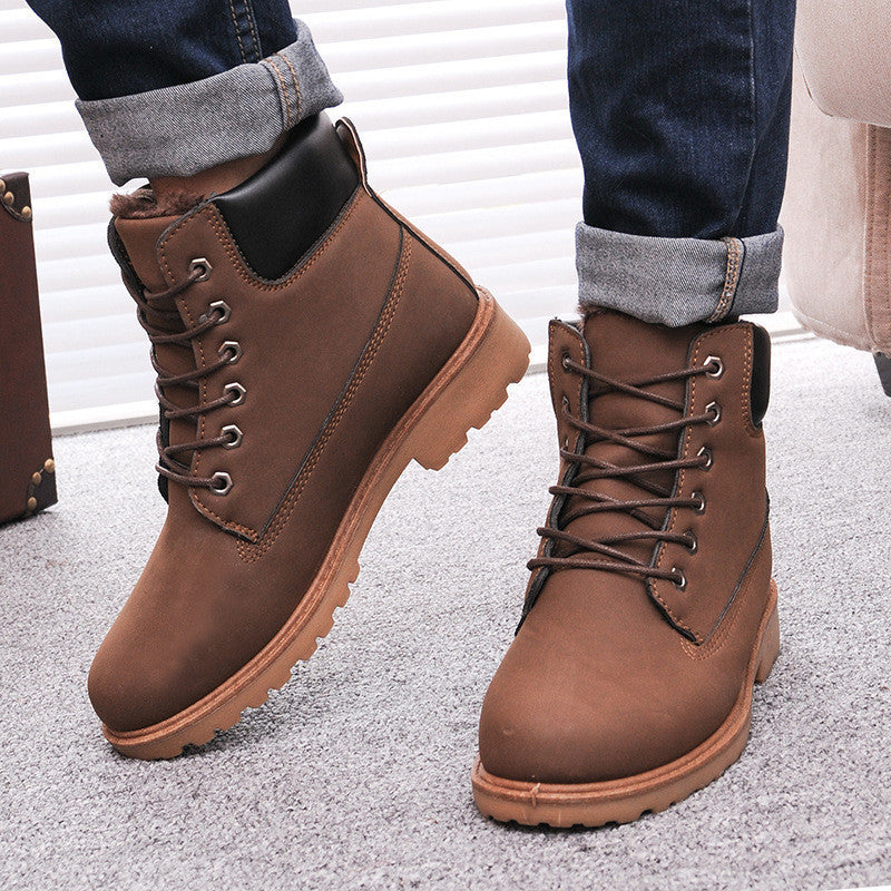 Men boots fashion Winter ankle snow shoes - CelebritystyleFashion.com.au online clothing shop australia