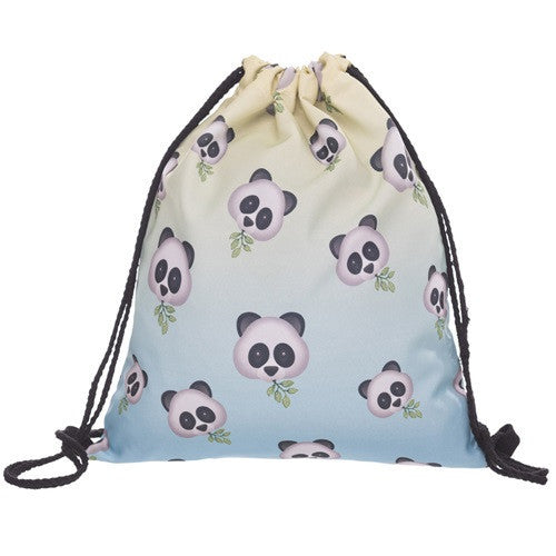 Women Emoji Backpack 3D printing travel softback women mochila drawstring bag mens backpacks-Dollar Bargains Online Shopping Australia