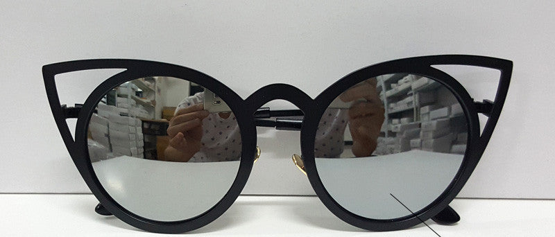 Women sunglasses Vintage cat eye Sun glasses Metal Eyeglasses Frames Mirror shades Sexy Sunnies ss309-Dollar Bargains Online Shopping Australia