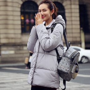 Wadded Jacket Female Women's Winter Jacket Down Cotton Hooded Coat Slim Parkas Ladies Jackets And Coats Plus Size XXL-Dollar Bargains Online Shopping Australia