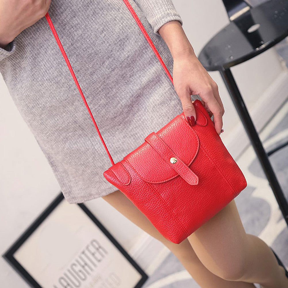 Women's Leather Handbags Fashion Female Small Messenger Bags Crossbody Shoulder Bags Candy Color Lady Handbags 1STL-Dollar Bargains Online Shopping Australia