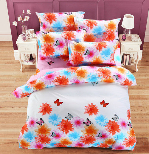 Promotion Reactive Printing BEDDING 4pcs Bedding Set duvet cover set queen king size QUILT COVER SET-Dollar Bargains Online Shopping Australia