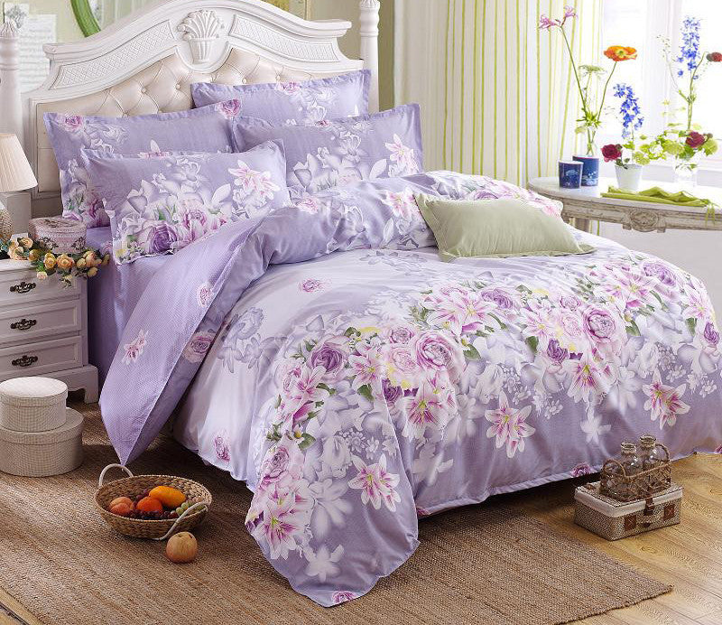 3/4pc Bedding Sets Size for Twin Full Queen king Home el Bed Linen Bed Sheets Duvet Cover Set-33 colors