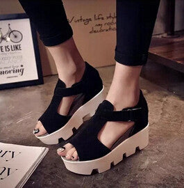 SUMMER STYLE Platform Sandals Shoes Women High Heel Casual Shoes Open Toe Platform Gladiator Trifle Sandals Women Shoes-Dollar Bargains Online Shopping Australia