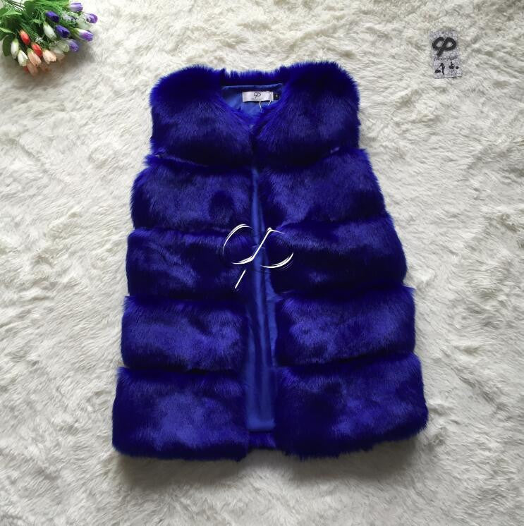 Fashion Winter Women Fur Vest Faux Fox Fur Vests Woman Fake Fur Coat Jacket Female Ladies Fur Coats Size S-XXXL-Dollar Bargains Online Shopping Australia