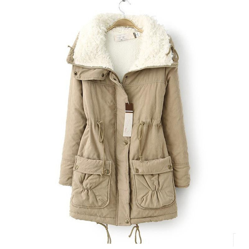 Autumn Winter Jacket Coat Women Parka Woman Clothes Solid Long Jacket Slim Plus Size Women's Winter Jackets And Coats-Dollar Bargains Online Shopping Australia