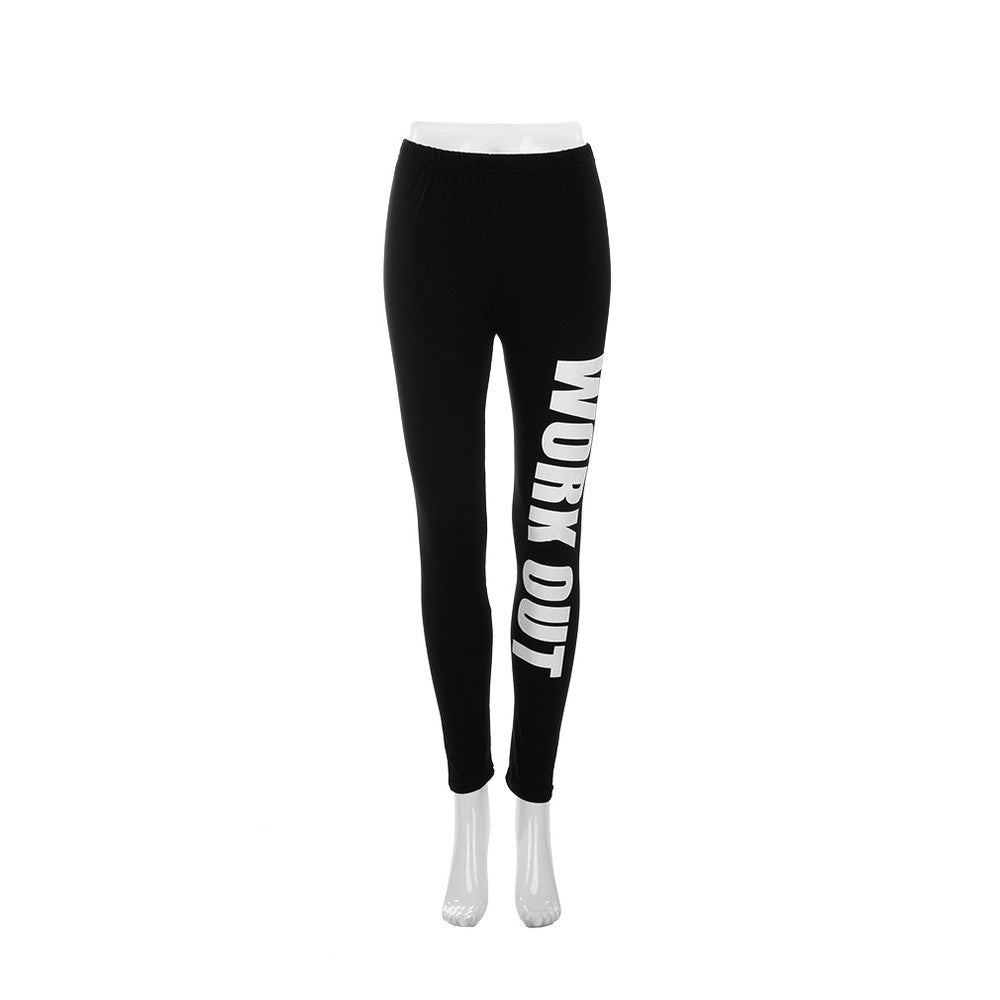 Women Workout Leggings Elastic Comfortable Stretch Slim Legging Workout Pants Trousers Leggins-Dollar Bargains Online Shopping Australia