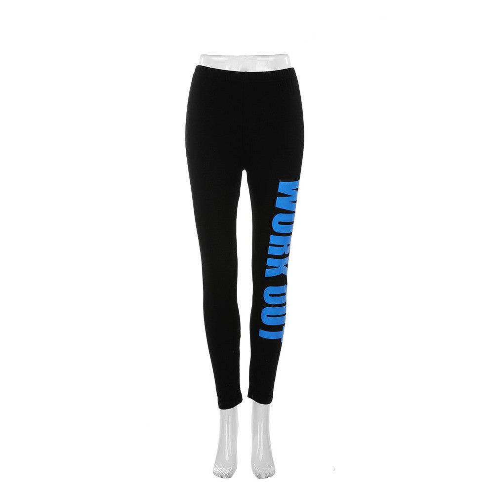 Women Workout Leggings Elastic Comfortable Stretch Slim Legging Workout Pants Trousers Leggins-Dollar Bargains Online Shopping Australia