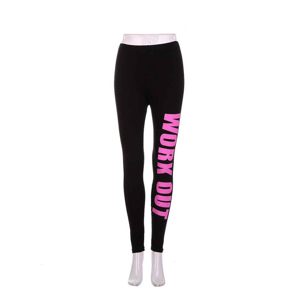 Women Workout Leggings Elastic Comfortable Stretch Slim Legging Workout Pants Trousers Leggins-Dollar Bargains Online Shopping Australia