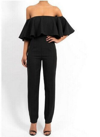 Arrival Ruffles Regular Fashion Sexy Brooke Jumpsuit And Color Rompers Strapless Wave Piece Pants Ce6320-Dollar Bargains Online Shopping Australia