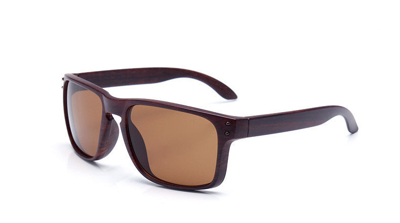 Fashionable Wood Sunglasses Men Reflective Sports Sun Glasses Outdoors Square Eyewear-Dollar Bargains Online Shopping Australia