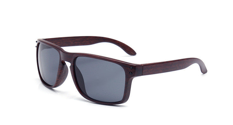 Fashionable Wood Sunglasses Men Reflective Sports Sun Glasses Outdoors Square Eyewear-Dollar Bargains Online Shopping Australia