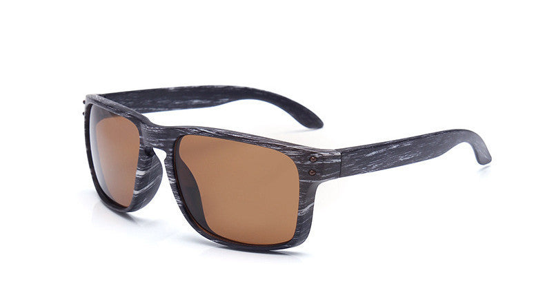 Fashionable Wood Sunglasses Men Reflective Sports Sun Glasses Outdoors Square Eyewear-Dollar Bargains Online Shopping Australia