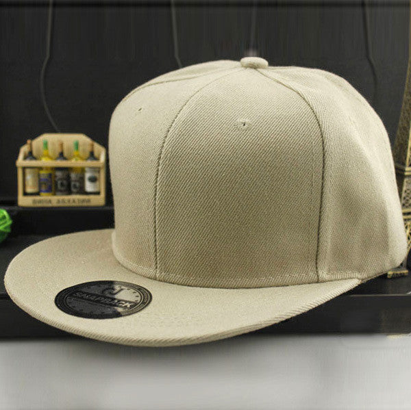 Adjustable Men Women Baseball Cap Solid Hip Hop Snapback Flat Peaked Hat Visor-Dollar Bargains Online Shopping Australia