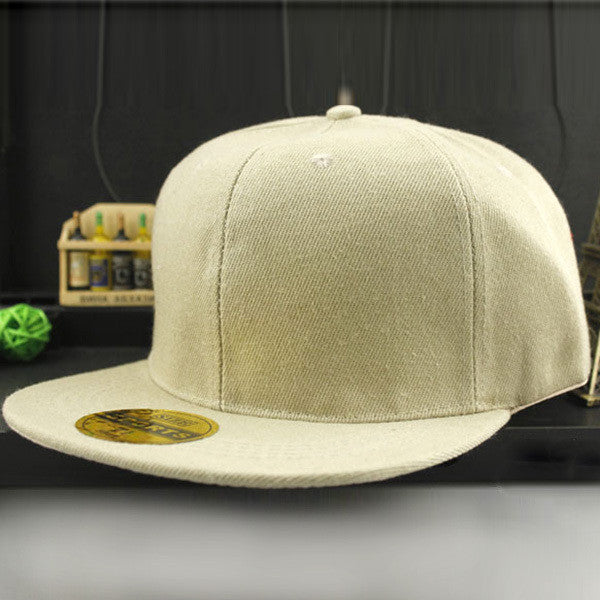 Adjustable Men Women Baseball Cap Solid Hip Hop Snapback Flat Peaked Hat Visor-Dollar Bargains Online Shopping Australia