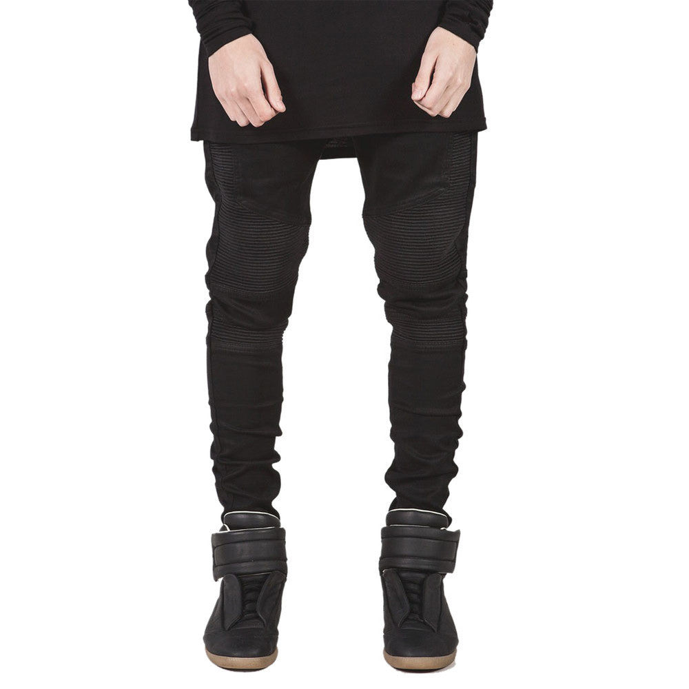 Famous Brand Men Straight Slim Fit Biker Jeans Pant Denim Trousers Jeans Men Biker Denim skinny Jeans Men-Dollar Bargains Online Shopping Australia