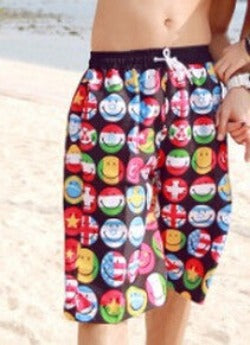 Fashion Blue and white Print Board Shorts Beach Pants Lovers Couple Models Men Women Girls Boys Ladies Shorts K609-Dollar Bargains Online Shopping Australia