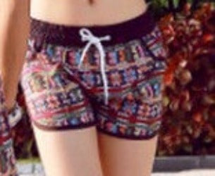 Fashion Blue and white Print Board Shorts Beach Pants Lovers Couple Models Men Women Girls Boys Ladies Shorts K609-Dollar Bargains Online Shopping Australia