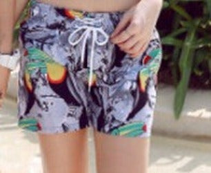 Fashion Blue and white Print Board Shorts Beach Pants Lovers Couple Models Men Women Girls Boys Ladies Shorts K609-Dollar Bargains Online Shopping Australia