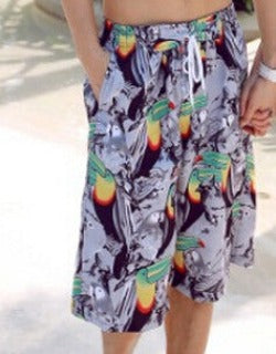 Fashion Blue and white Print Board Shorts Beach Pants Lovers Couple Models Men Women Girls Boys Ladies Shorts K609-Dollar Bargains Online Shopping Australia