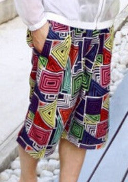 Fashion Blue and white Print Board Shorts Beach Pants Lovers Couple Models Men Women Girls Boys Ladies Shorts K609-Dollar Bargains Online Shopping Australia