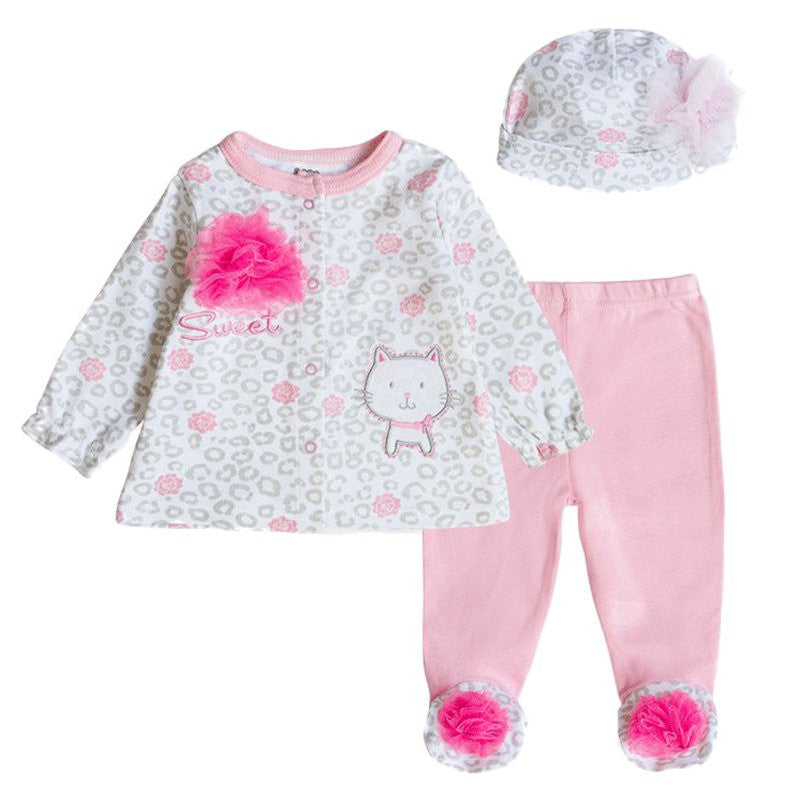 Baby's Sets Boy Girl Clothes With Baby Cap 100%Cotton Long Sleeve born Clothing-Dollar Bargains Online Shopping Australia