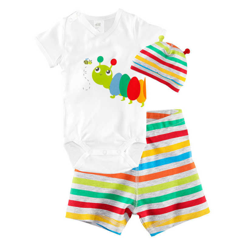 Boys Clothing Set Cotton 8Style Kids Clothes Baby Boy Girl Short Sleeve And Pants Set Cute Animal 3 PCS 1Set HB005-Dollar Bargains Online Shopping Australia