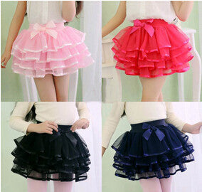 fashion girls tutu skirts baby ballerina skirt childrens chiffon fluffy pettiskirts kids Hallowmas casual tutu skirt-Dollar Bargains Online Shopping Australia