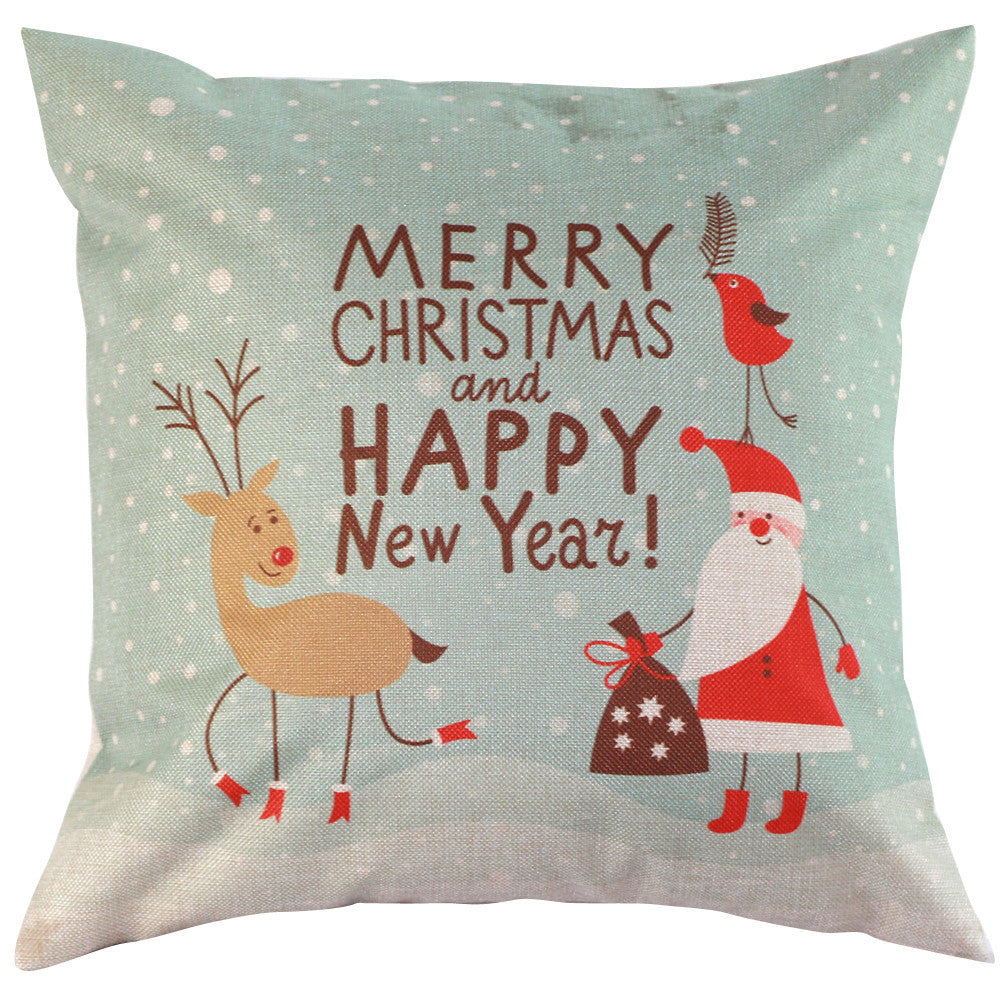 orthopedic pillow Christmas Throw Home Decor Cotton Linen Fox Pillow Case Cushion Cover Vintage VBB01 P0.5-Dollar Bargains Online Shopping Australia