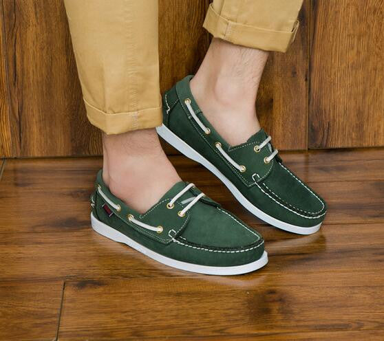 British Style Fashion Men Boat Shoes Spring Autumn Youth Lace Up Casual Comfortable Flat Men Shoes Round Toe Men Shoes-Dollar Bargains Online Shopping Australia