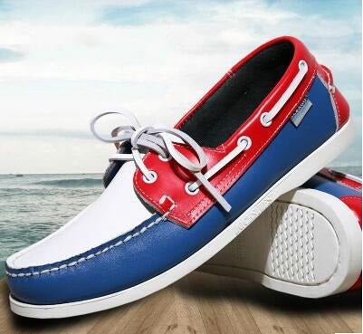 British Style Fashion Men Boat Shoes Spring Autumn Youth Lace Up Casual Comfortable Flat Men Shoes Round Toe Men Shoes-Dollar Bargains Online Shopping Australia